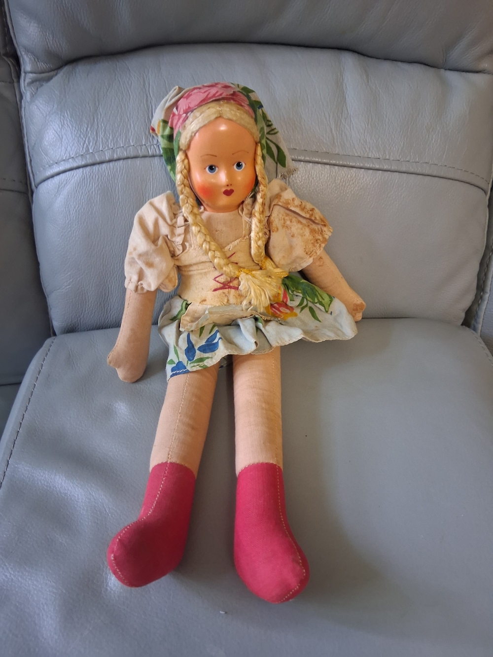 Vintage Polish Sawdust Rag Doll